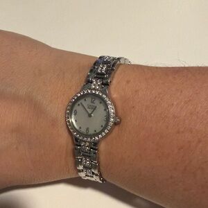 Citizen Women’s Eco Drive Silver Watch Timepiece with Crystal Accents